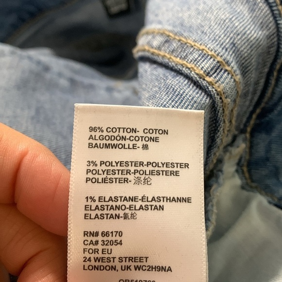 Urban Outfitters BDG Girlfriend High-Rise Cropped Lt. Wash Stretch Jeans size 31 - Picture 10 of 10